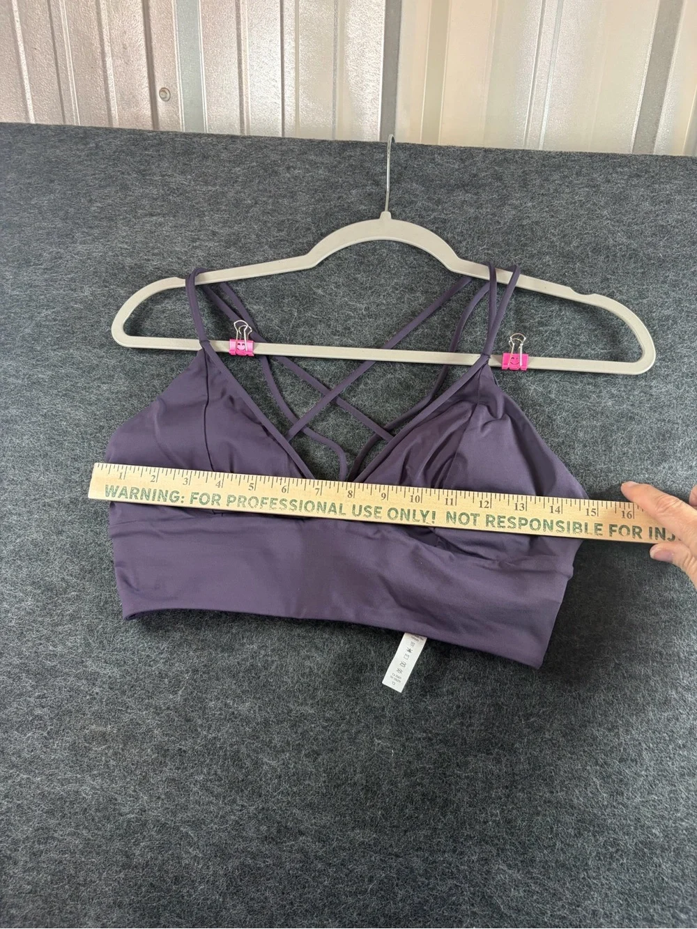 Lululemon Women’s Sports Bra Lot of 2 Size 10 Bra Pads Included Black & Plum